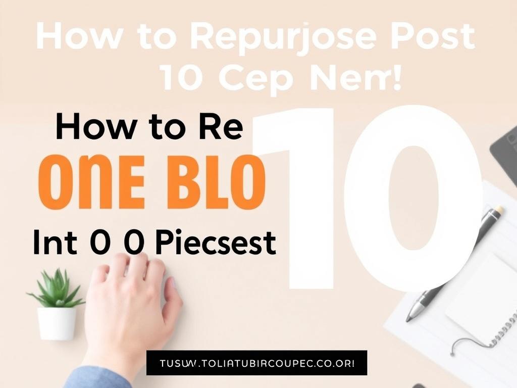 How to Repurpose One Blog Post Into 10 Pieces of Content. The 10 pieces and how to create them