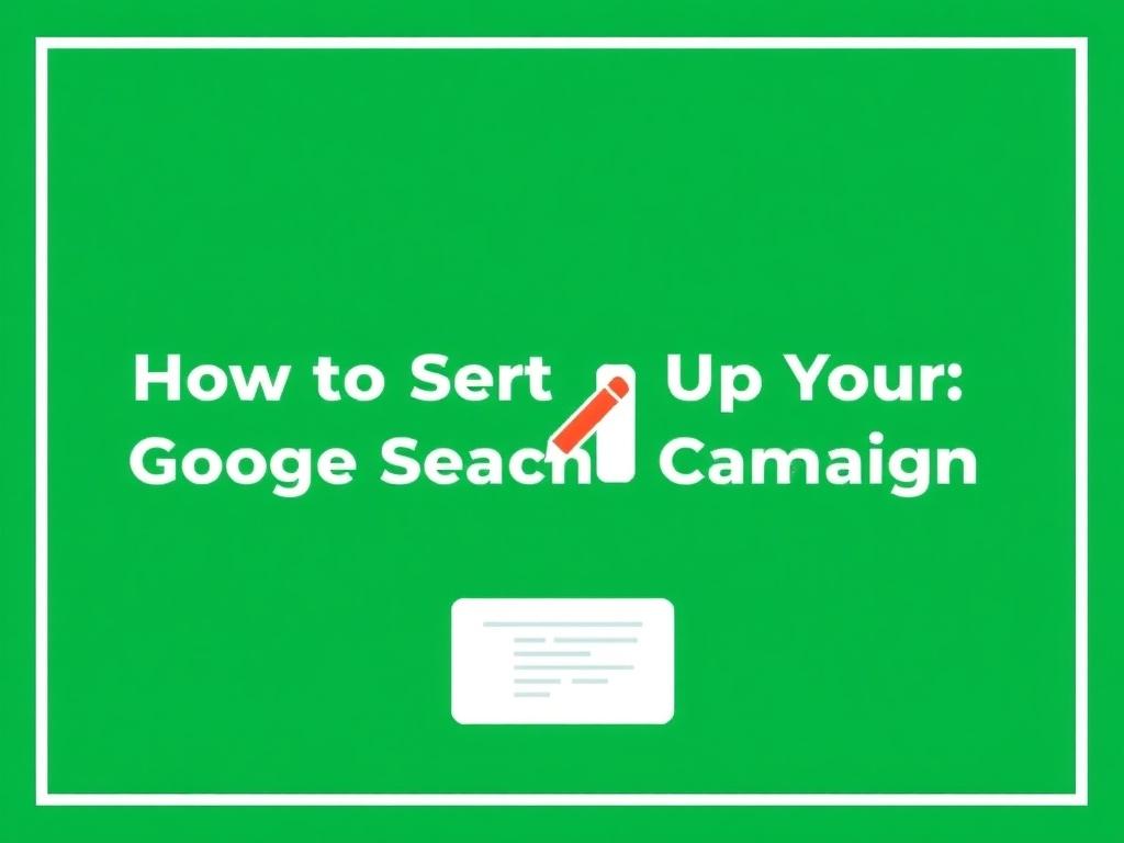 How to Set Up Your First Google Search Campaign. Craft landing pages that back up your ads How to Set Up Your First Google Search Campaign. Craft landing pages that back up your ads