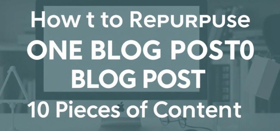 How to repurpose one blog post into 10 pieces of content