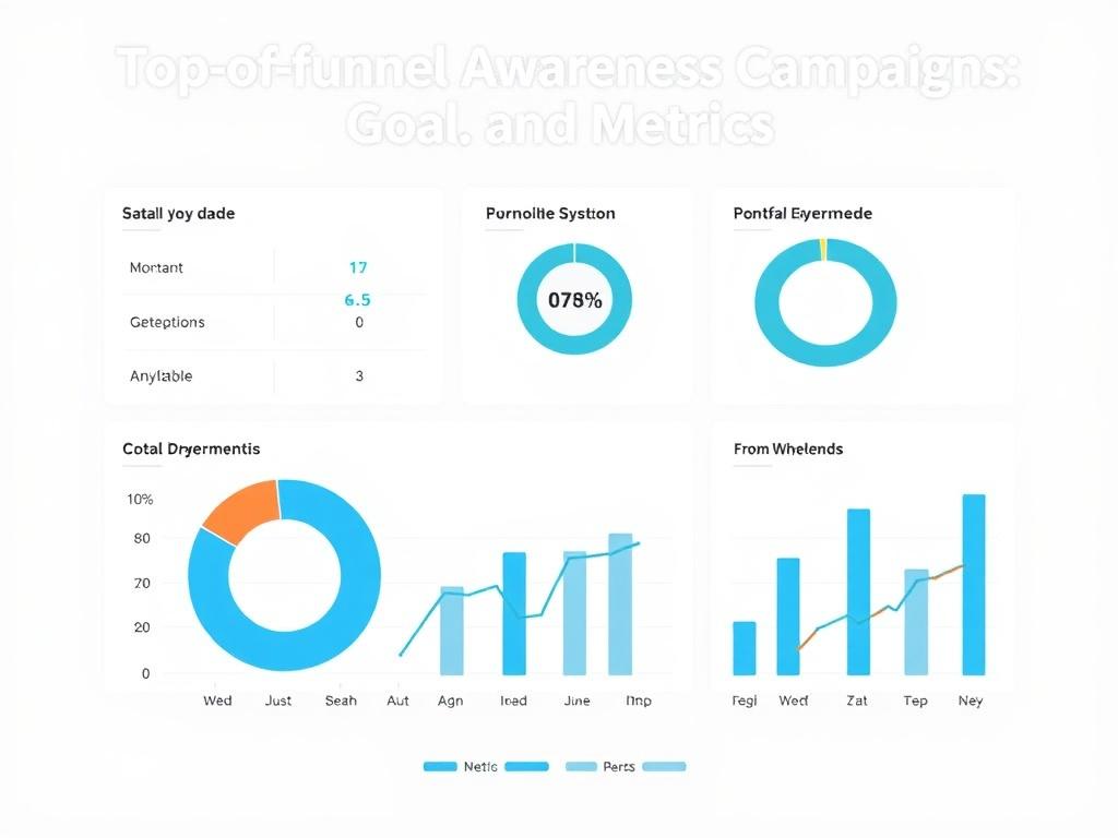 Top-of-Funnel Awareness Campaigns: Goals and Metrics. Metrics dashboard example Top-of-Funnel Awareness Campaigns: Goals and Metrics. Metrics dashboard example