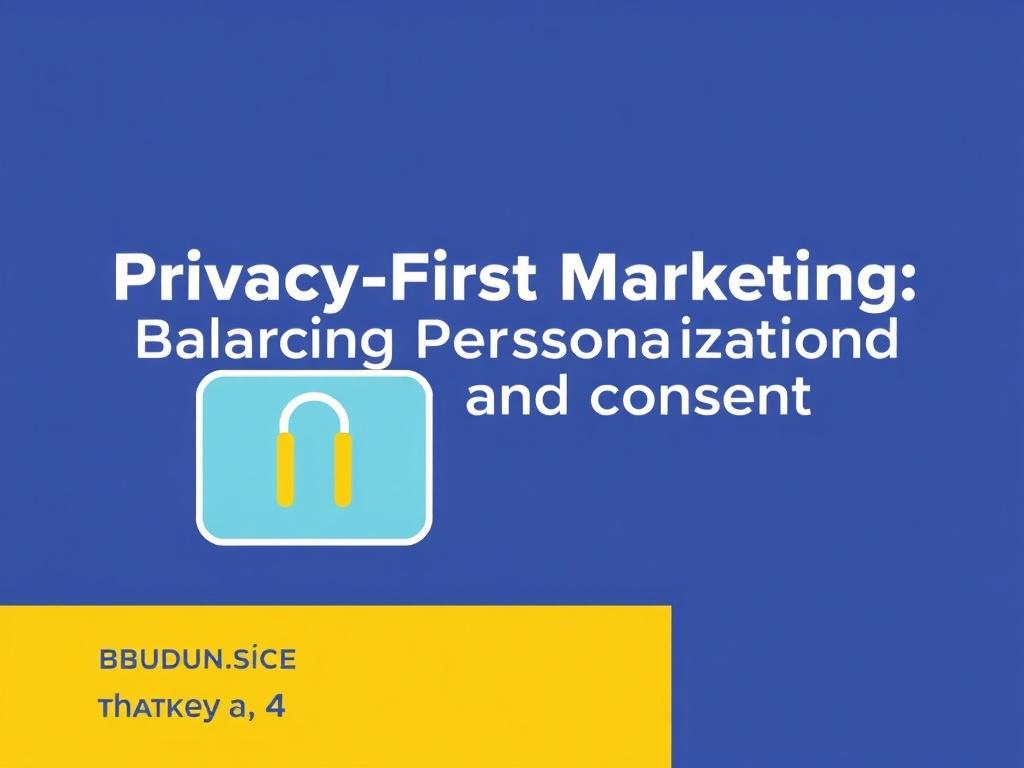 Privacy-First Marketing: Balancing Personalization and Consent. Designing transparent, human-centered privacy notices