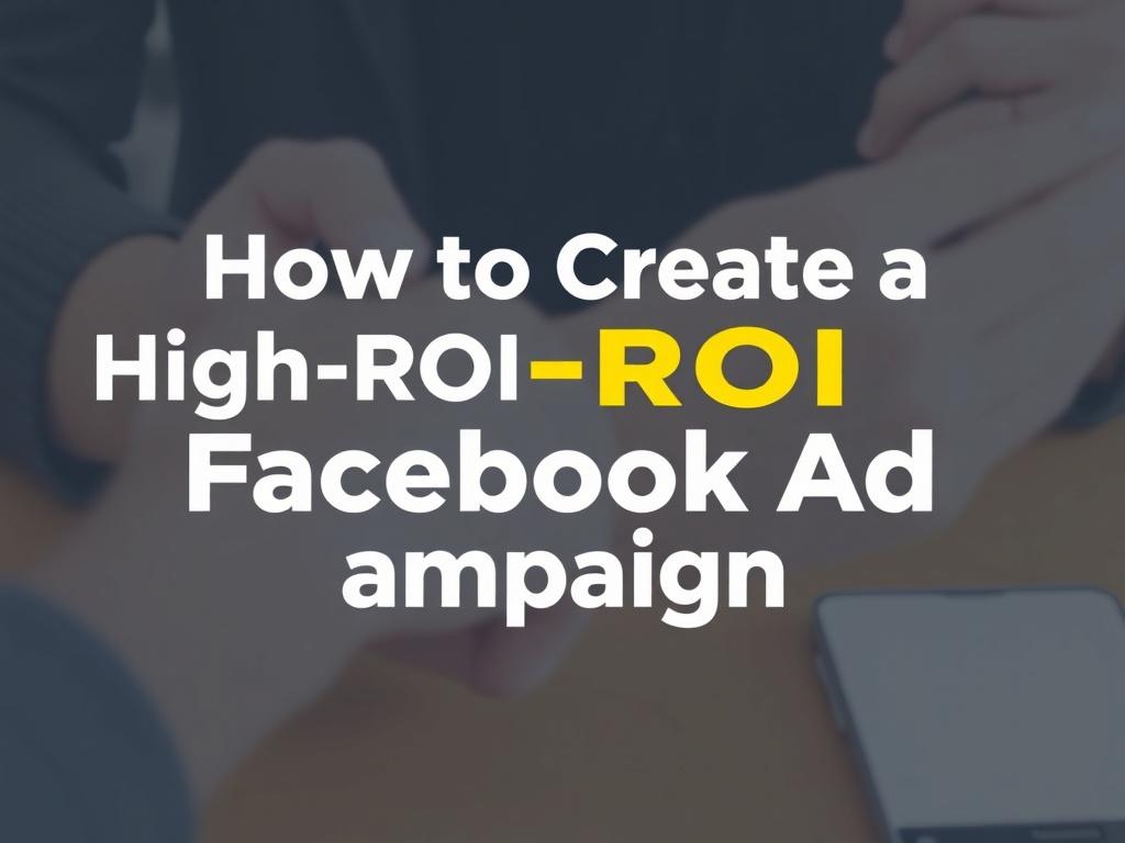 How to Create a High-ROI Facebook Ad Campaign. Real-world examples and lessons learned How to Create a High-ROI Facebook Ad Campaign. Real-world examples and lessons learned