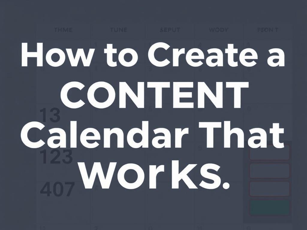 How to Create a Content Calendar That Works. Templates you can start using today